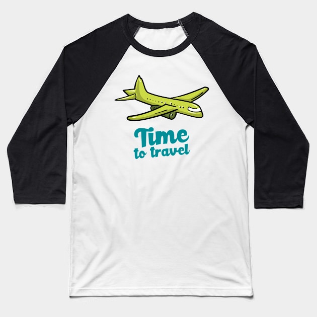 Time to travel Baseball T-Shirt by Theblackberry